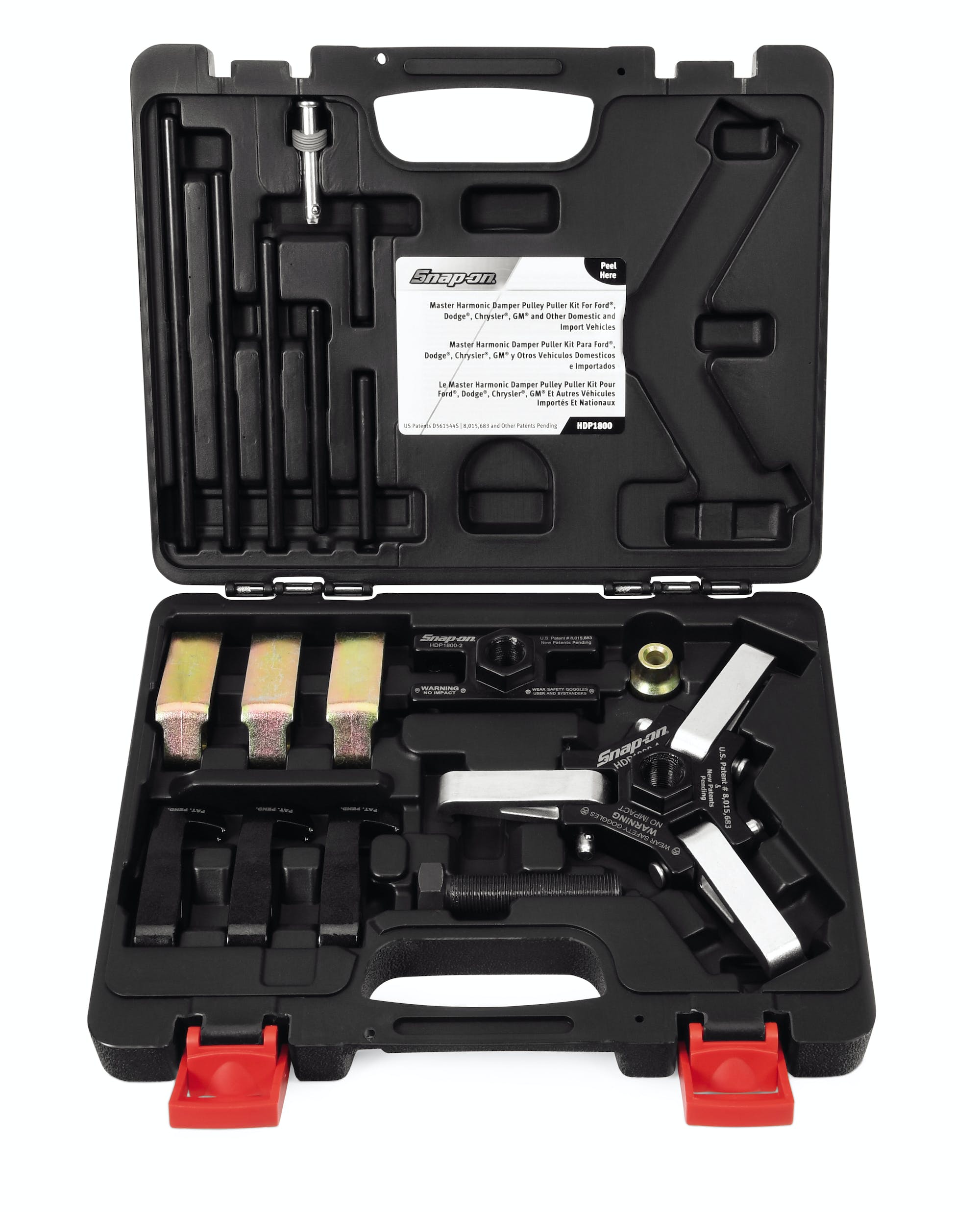 15 pc Master Harmonic Damper Pulley Puller Set | HDP1800 15 pc Master Harmonic Damper Pulley Puller Set | HDP1800